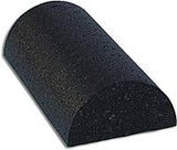 High-density Black Foam Roll - Half Round